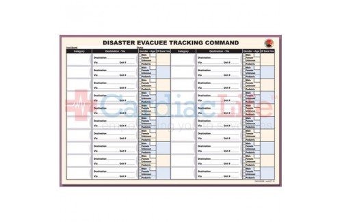 DMS-05506 Disaster Evacuee Tracking Command Sheet Refill Pad